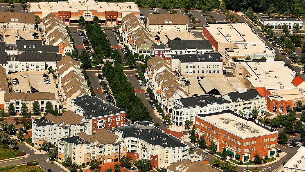 Parking Lot Designed As An Avenue