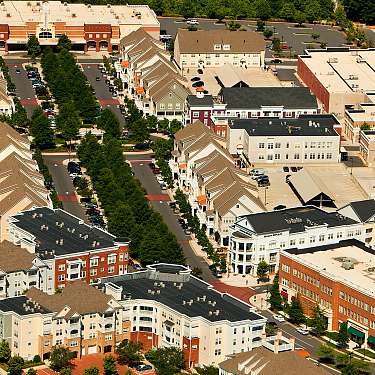 Parking Lot Designed As An Avenue